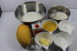 芒果班戟的做法步骤：1