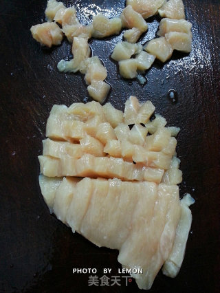 关爱健康的老朋友--鸡脯肉烩马蹄豌豆的做法步骤：4