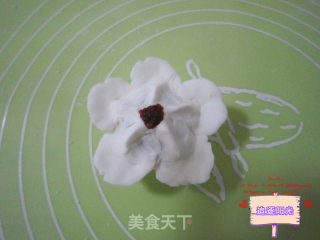 蔓越莓梅花蒸饺的做法步骤：7