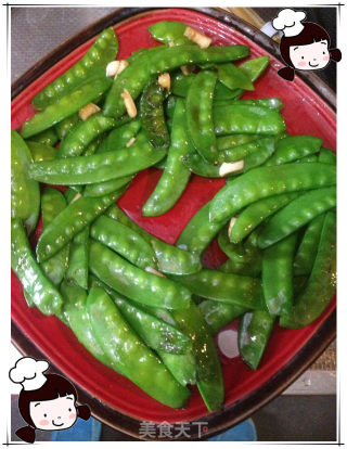 仙草阁私房菜（蔬菜大棚）--蚝油版（香菇荷兰豆）的做法步骤：5