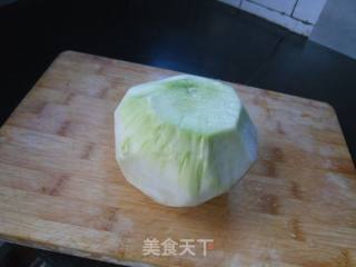 尖椒炒苤蓝的做法步骤：2