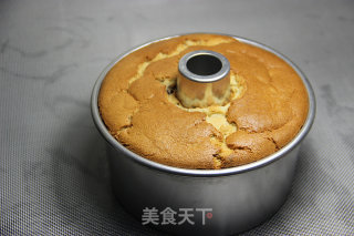 香蕉蔓越莓戚风蛋糕的做法步骤：16