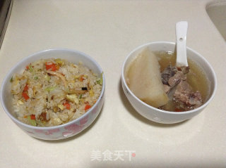 宝宝爱吃的炒饭----------胡萝卜蛋炒饭的做法步骤：6