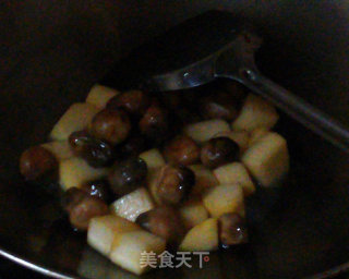 苹果炒草菇的做法步骤：7