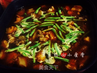 腊猪蹄烧四季豆的做法步骤：4