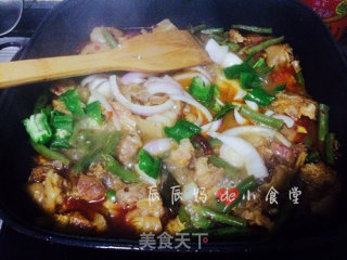 腊猪蹄烧四季豆的做法步骤：5