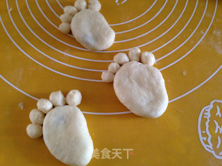 小脚丫面包的做法步骤：7