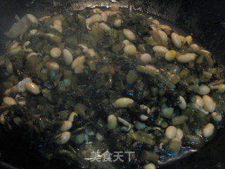黄豆炒雪里蕻的做法步骤：7
