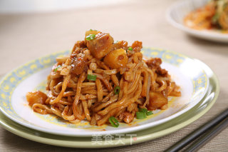 肉末茄丁伊面的做法步骤：5