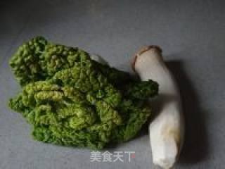 杏鲍菇炒乌菜的做法步骤：1