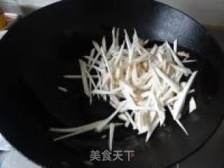 杏鲍菇炒乌菜的做法步骤：3
