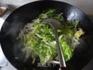 杏鲍菇炒乌菜的做法步骤：4