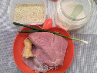 芝麻猪肉松的做法步骤：1