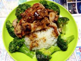 黑椒鸡排饭的做法步骤：7