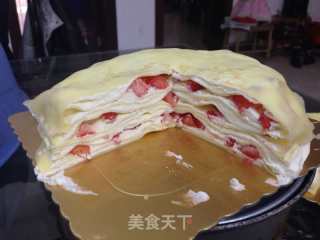 火龙果千层蛋糕的做法步骤：8