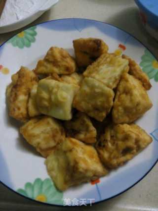 豆腐炒肉片的做法步骤：4