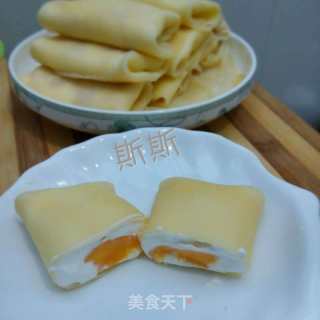 芒果班戟——好吃到没朋友的做法步骤：12