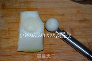 虾米冬瓜球的做法步骤：2