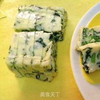菠菜蘸水蛋羹的做法步骤：5