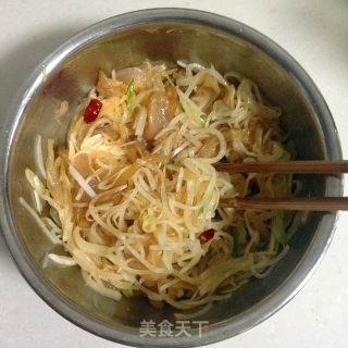 炝拌海蜇萝卜丝的做法步骤：7