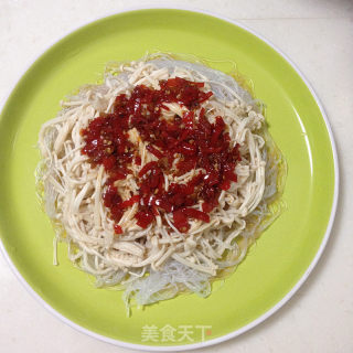 剁椒粉丝金针菇的做法步骤：7