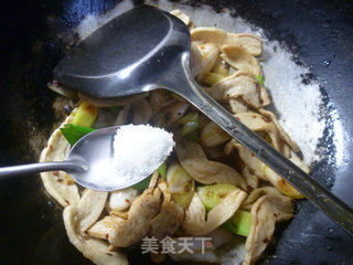 大葱炒大豆蛋白的做法步骤：9