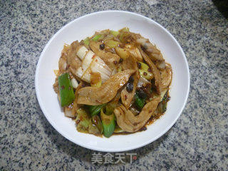 大葱炒大豆蛋白的做法步骤：13