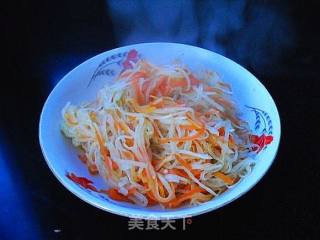 胡萝卜炒芥菜疙瘩的做法步骤：8