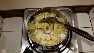 娃娃菜肉丸汤的做法步骤：6