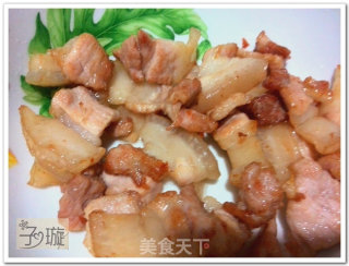 爽脆花菜炒肉【子璇家】的做法步骤：3