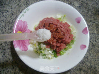 大葱牛肉馅馅饼的做法步骤：5