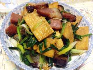 香干炒腊肉的做法步骤：8