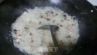 腊味萝卜糕的做法步骤：5