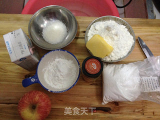 依然学烘焙--苹果玉米派的做法步骤：1