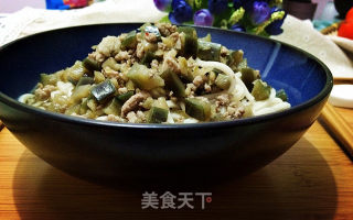 榨菜肉末茄丁面的做法步骤：8