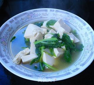 小白菜豆腐汤的做法步骤：7