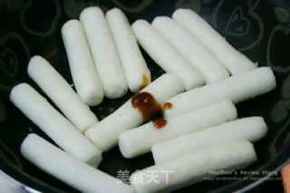 蜂蜜炒年糕的做法步骤：2