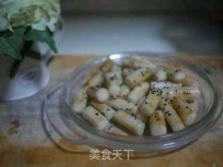 蜂蜜炒年糕的做法步骤：4