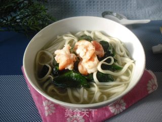 虾仁煮面的做法步骤：7