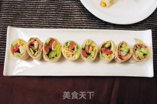 风情卷饼的做法步骤：7