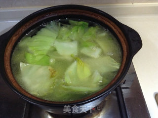 节后清肠----------咸蛋芥菜汤的做法步骤：5