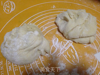 蜜豆土司的做法步骤：2