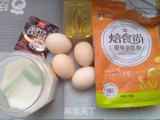 咖啡戚风的做法步骤：1