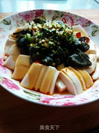皮蛋内酯豆腐的做法步骤：6