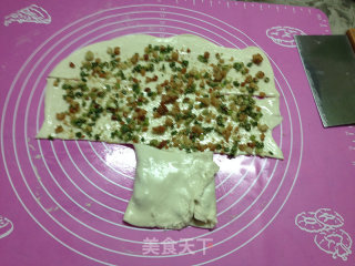 肉渣葱香饼的做法步骤：8