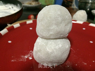 雪人草莓大福的做法步骤：10