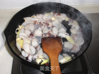 墨鱼仔烧豆腐的做法步骤：8