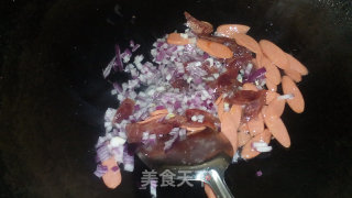 五彩缤纷炒饭的做法步骤：6