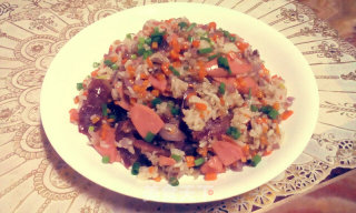 五彩缤纷炒饭的做法步骤：10