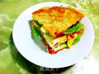 三明治早餐饼的做法步骤：6